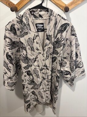 Thief & Bandit Bird Print Kimono Piece